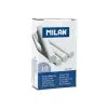 Milan Pack de 10 Tizas Redondas Color Blanco Sin Caseína