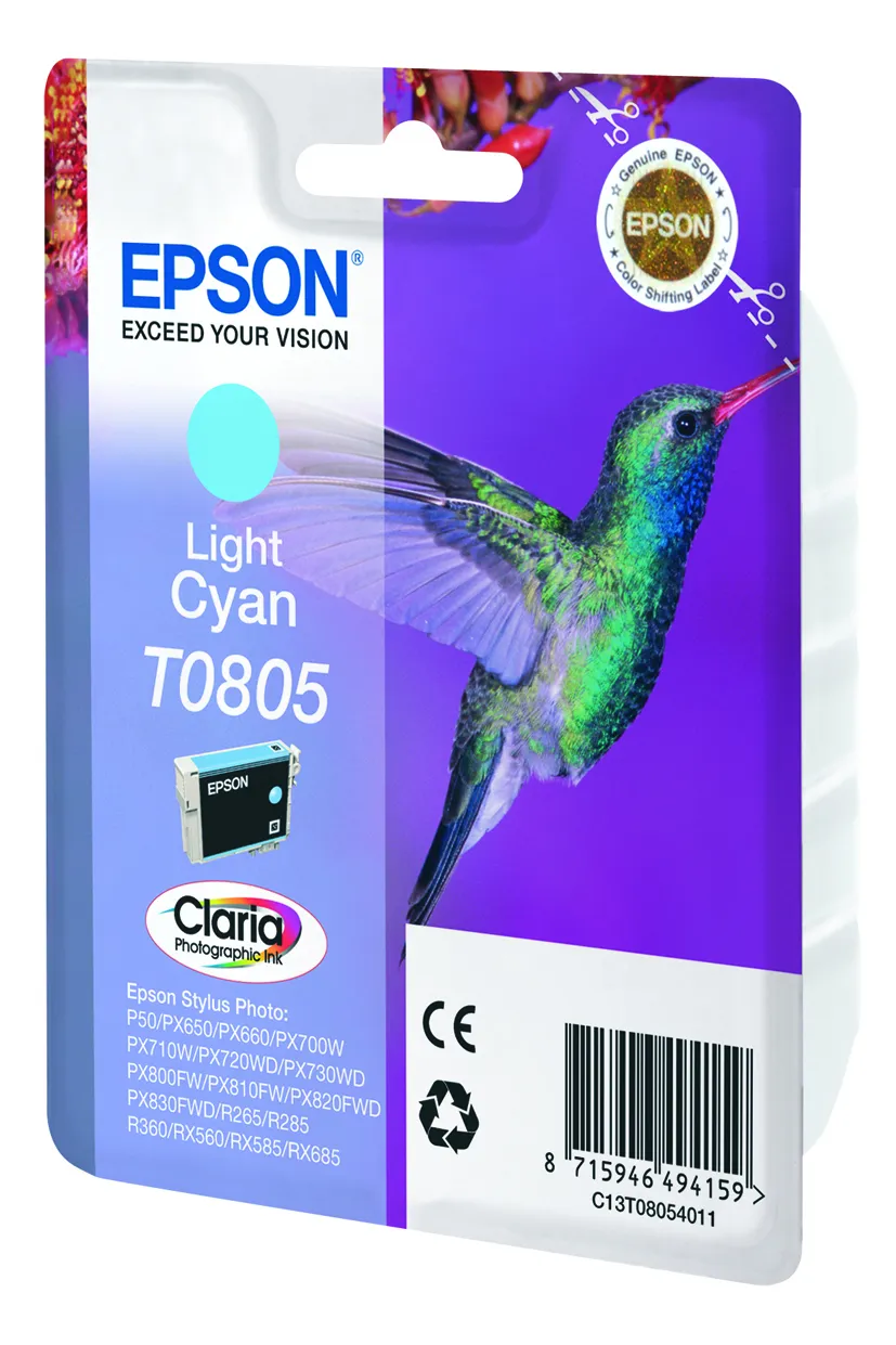 Epson T0805 Cartucho de Tinta Original Cyan Light