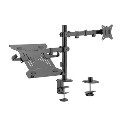 Aisens Soporte Giratorio e Inclinable para Portátil y Monitor/TV 9Kg 17-32" Negro