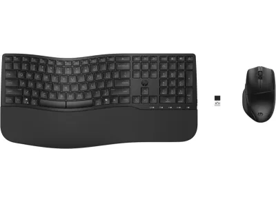 HP 685 Combo Teclado y Ratón Inalámbricos Bluetooth 5.3 y 2.4GHz, 4000 DPI, Color Negro