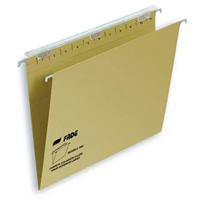 Fade Carpeta Colgante Visor Superior Largo Tiki Kraft Cartulina Folio - 25 Unidades