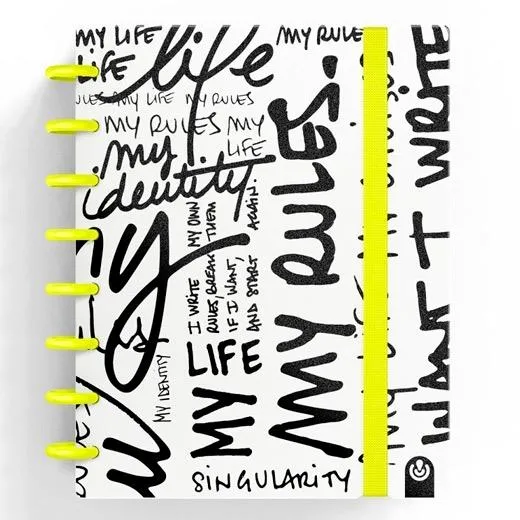 Carchivo Cuaderno Ingeniox Edit My Life A5 80H 100G Rayas Rosa Neón