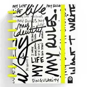 Carchivo Cuaderno Ingeniox Edit My Life A5 80H 100G Rayas Rosa Neón