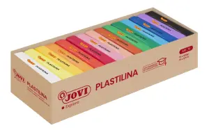 Jovi Expositor 15 Pastillas Plastilina 350gr - Muy Moldeable - Color Surtido