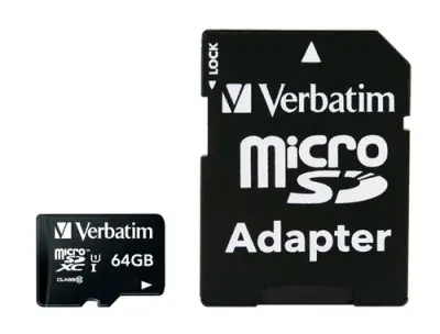Verbatim Micro SDHC 64GB Clase 10 con Adaptador