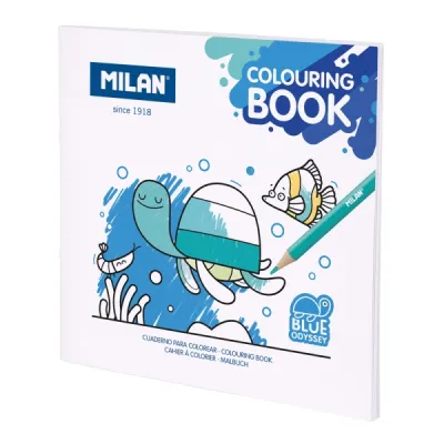 Milan Cuaderno Para Colorear Microperforado Fauna Marina - 20 Ilustraciones