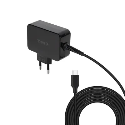 TOOQ Cargador De Pared USB-C PD 65W Con Sistema GaN Color Negro