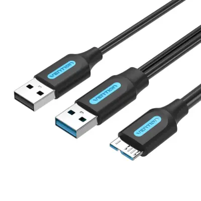 Vention Cable USB 3.0 A-Micro-B Alta Velocidad 5Gbps 3A Color Negro