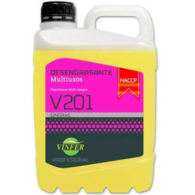Vinfer Limpiador V201 Desengrasante Multiusos Amarillo 5L