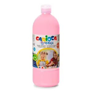 Carioca Botella Tempera 1000ml Rosa - Colores Superlavables y Alta Opacidad
