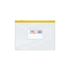 Dohe Bolsa Zipper Apaisada PVC Transparente 150 Micras A5 Cierre Zip Hermético