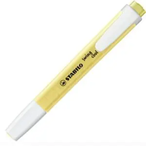 Stabilo Marcador Fluorescente Swing Cool Pastel Amarillo Caja 10 Unidades