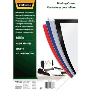 Fellowes Pack de 100 Portadas de Polipropileno A4 - 280 Micras Resistentes