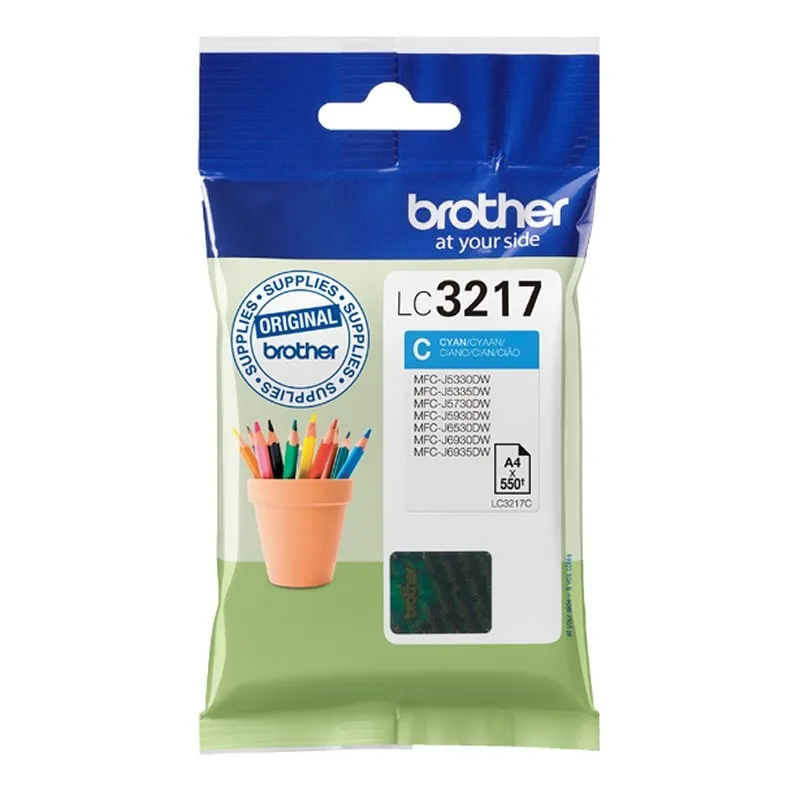 Brother LC3217 Cartucho de Tinta Original Cyan