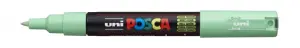 Posca PC-1M Marcador de Pintura 0.7mm Punta Conica Tinta Base Agua Color Verde Claro