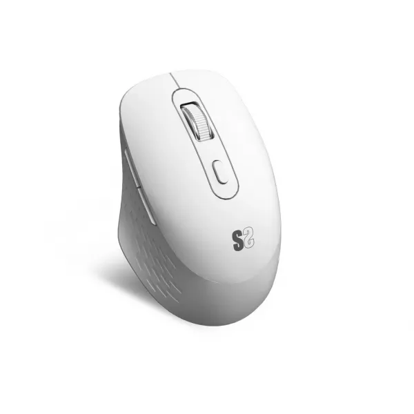 Subblim Curve Ergo Dual Raton Inalambrico Bluetooth, Usb 2.4Ghz 1600Dpi - 5 Botones - Uso Diestro - Color Blanco