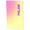 Milan Libreta Encolada A4 48H Papel 95gr Cuadrícula 5x5 Colección Sunset Amarillo