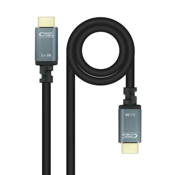 Nanocable Cable Hdmi 2.1 Iris 8K Macho A Hdmi 2.1 Iris 8K Macho 3M - Color Negro