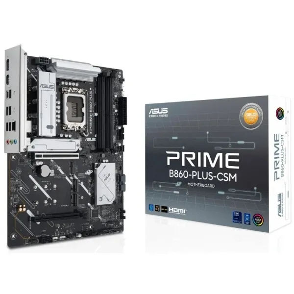ASUS PRIME B860-PLUS-CSM Placa Base ATX Intel SKT1851 4xDDR5 8666MHz HDMI USB 3.2 Gen2