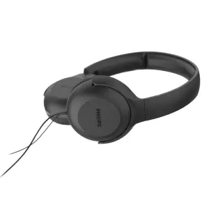 Philips Auriculares Supraaurales con Cable 3.5mm, Controles y Micrófono Integrado, 32mm, Negro