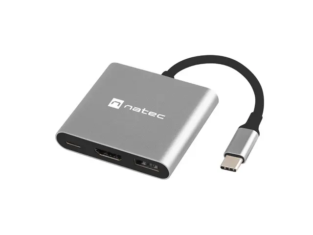 NATEC Fowler Mini Hub USB 2.0 Type-C Gris