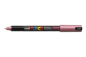 Posca Marcador PC-1MR Punta Extrafina 0.7mm Rojo Metálico No Permanente