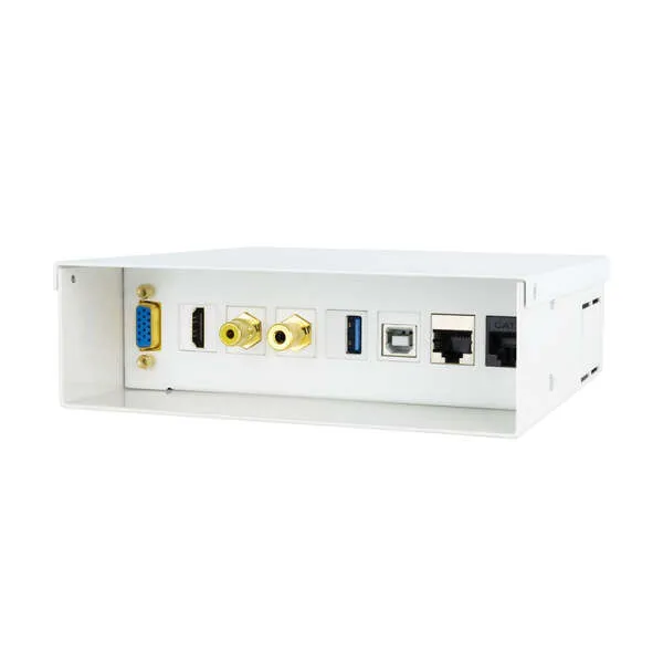 Nanocable Caja De Conexiones Multimedia De Pared Vga, Hdmi, Jack3.5, Rca, Usb 2.0 B, Usb 3.0, 2X Rj-45