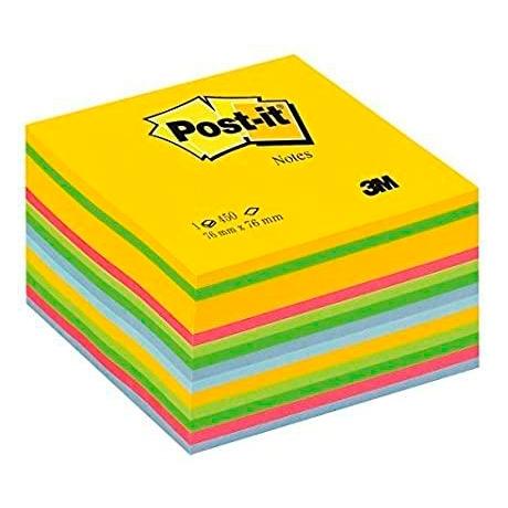 Post-It Cubo De Notas Adhesivas Colores Ultra  450 Hojas 76X76