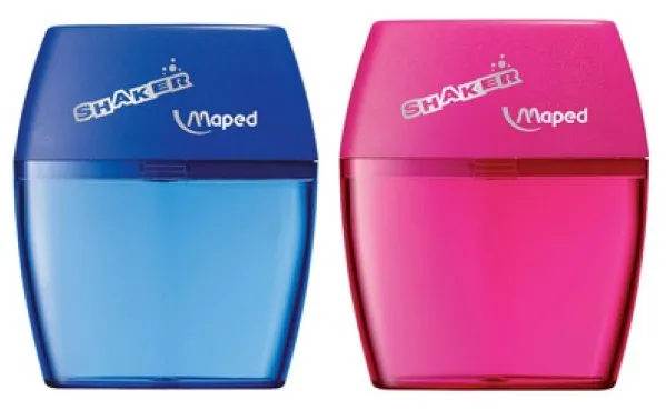 Maped Shaker Sacapuntas 2 Orificios Con Depósito Ergonomico Colores Surtidos