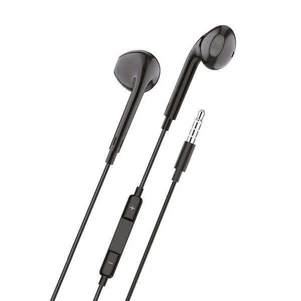 Techonetech Ear Tech Auriculares Intraurales - Microfono Integrado - Mini Jack 3.5Mm - Asistente Voz - Cable De 1.20M