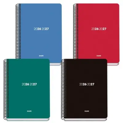 Dohe Agenda Escolar Basic Element A5 Espiral Polipropileno Colores Surtidos 2026-2027
