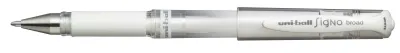 Uni-ball Signo Broad UM-153 Roller de Tinta Gel 1mm Color Blanco con Sujeción de Caucho