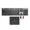 TACENS Teclado, Mouse y Alfombrilla Wireless 6ZenithFR Low Profile 3200DPI Negro Francés