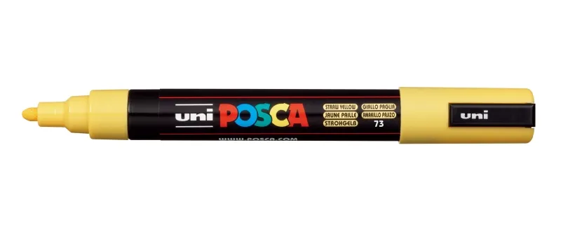 Posca Marcador PC-5M No Permanente Punta Forma De Bala 1,8 - 2,5 mm Amarillo Pajizo