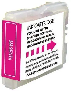 Brother LC1000XL/LC970XL Cartucho de Tinta Magenta Compatible