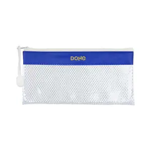 Dohe Bolsa Apaisada 22x11cm PVC Resistente al Agua Cierre de Cremallera Azul