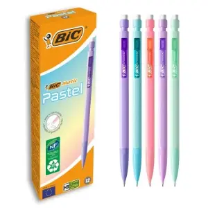 Bic Portaminas Matic Pastel 0.7mm Surtidos Caja 12 Unidades