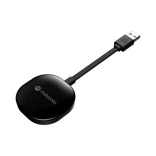 Motorola MA1 Adaptador Inalámbrico Android Auto - WiFi - Bluetooth 5.0 - Negro