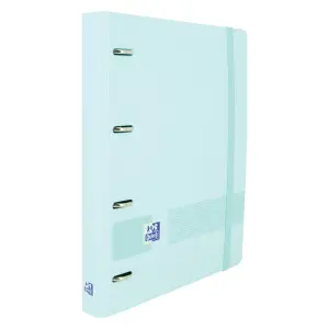 Oxford A4+ Polyfoam Europeanbinder 45mm Lomo 4 Anillas 35mm Recambio 5x5 Azul Pastel