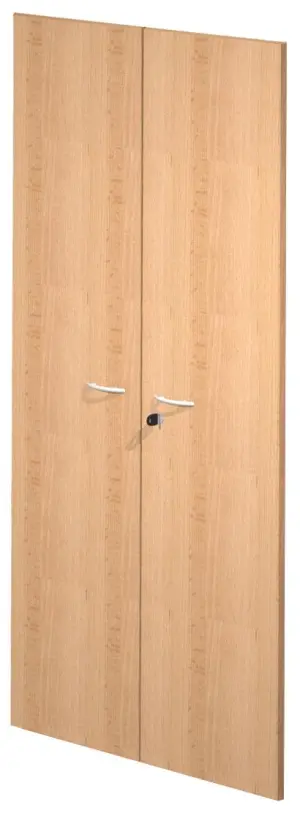 ARTEXPORT PAREJA DE PUERTAS PARA ESTANTERÍA ALTA PRESTO 18MM CON CERRADURA HAYA