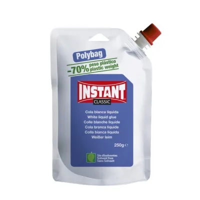Instant Classic Cola Blanca 250gr Polybag - Apto Uso Infantil y Doméstico - Sin Disolventes