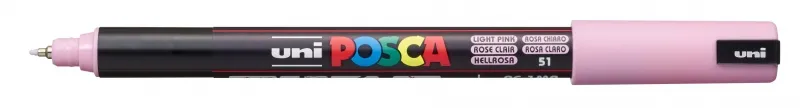 Posca Marcador PC-1MR Punta Extrafina 0.7mm Rosa Claro No Permanente