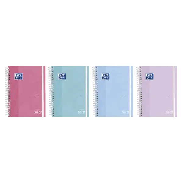 Oxford Agenda Escolar Touch Pastel Espiral 4º T/Extradura Surtido 2026-2027
