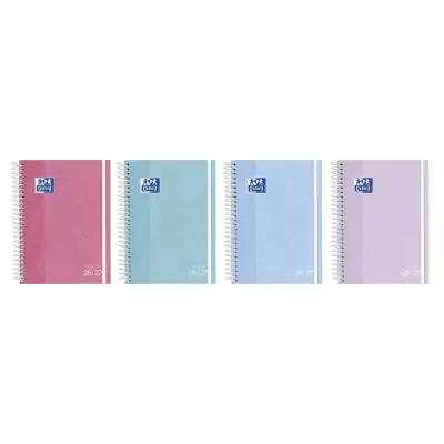 Oxford Agenda Escolar Touch Pastel Espiral 4º T/Extradura Surtido 2026-2027
