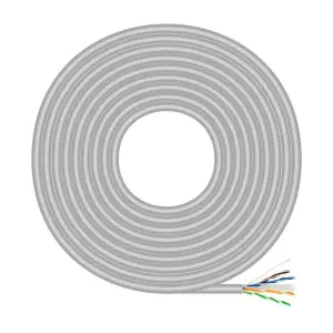 AISENS Cable de Red RJ45 Cat.6 UTP Rígido AWG23 CCA Gris 100 m