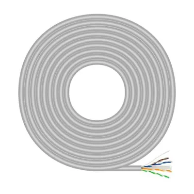 AISENS Cable de Red RJ45 Cat.6 UTP Rígido AWG23 CCA Gris 100 m