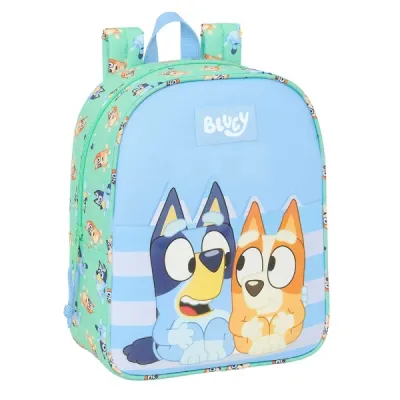 Safta Mochila Guardería Azul Adaptable a Carro con Asa de Mano y Cremallera 6L 220x100x270mm
