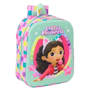 Safta Gabby'S Dollhouse Mochila Guardería 3D 6L Color Menta 22x27x10cm