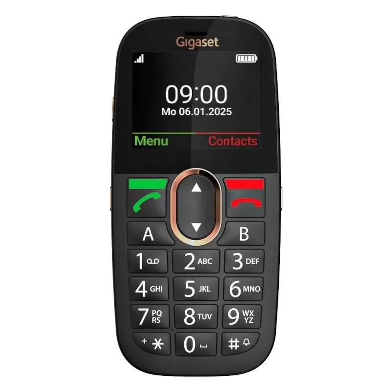 Gigaset GL695 Móvil Senior 4G 2.31" Negro con Base
