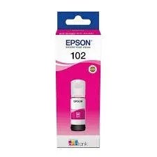 Epson Tinta Bote Magenta Nº 102 para Ecotank ET-2700, 2750, 3700, 3750, 4750